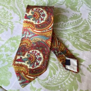 RUFFLER By ROOSTER 100% Silk Vintage Necktie